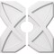 Ekena Millwork Titus Architectural Grde PVC Contemporary Ceiling Medallion, Two Piece, 14"OD x 3"ID x 4 3/4"C x 1"P CMP14TS2-03000 - alternate 1